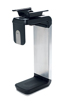 CPU200, Zwart, met afwerking in geborsteld aluminium