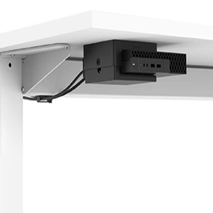 Thin Client-houder met bevestiging onder het bureau