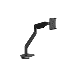 M2.1 Monitor Arm with 25mm Sliding Desk Clamp Mount, Black with Black Trim