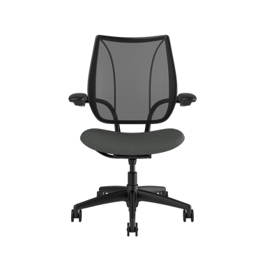 Liberty bureaustoel, rugleuning in Monofilament Black, zitting van Oxygen Revive Picture 2