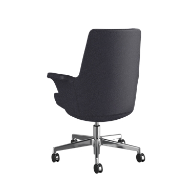 Summa, Rug met leer bekleed, Carbon, Maribo (chroomvrij leer) Picture 3