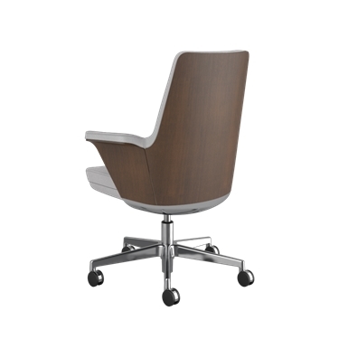 Summa, Rug in Walnut Wood, Stone, Maribo (chroomvrij leer) Picture 3