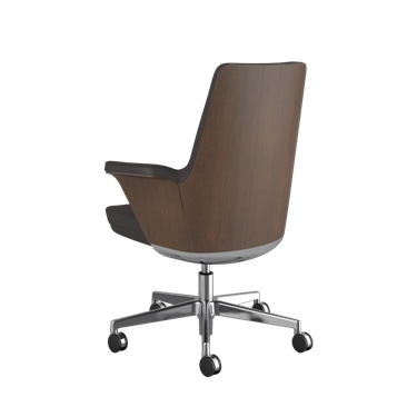 Summa, Rug in Walnut Wood, Espresso, Maribo (chroomvrij leer) Picture 3
