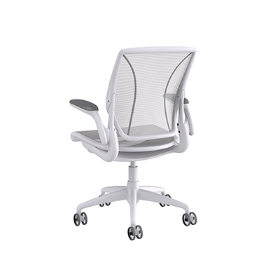 Diffrient World stoel, rugleuning en zitting in Pinstripe White Picture 3