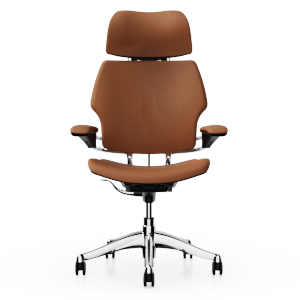 Freedom Headrest met Corvara Saddle/Tan-leren bekleding