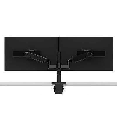 M/Flex M2.1 dubbele monitorarm, dynamische koppelingen met schuifknop, 30 cm staander, 100 x 100 mm VESA