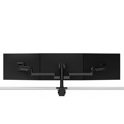 M/Flex M2.1 drievoudige monitorarm, 30 cm/dynamische verbindingen, 30 cm staander, 100 x 100 mm VESA