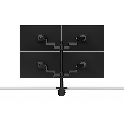 M/Flex M2.1 viervoudige monitorarm, gestapeld (twee over twee), 10 cm/dynamische verbindingen, 60 cm staander, 100 x 100 mm VESA