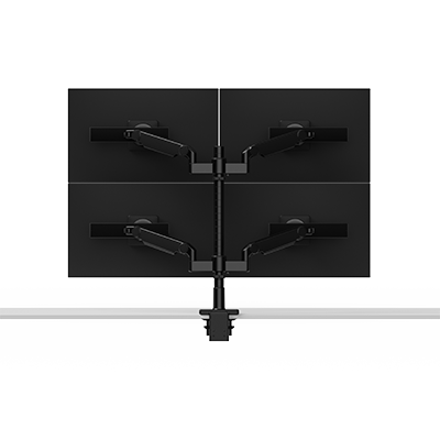 M/Flex M2.1 viervoudige monitorarm, gestapeld (twee over twee), dynamische koppelingen met schuifknop, 60 cm staander, 100 x 100 mm VESA