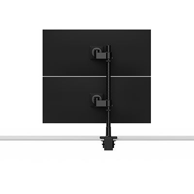 M/Flex M8.1 dubbele monitorarm, gestapeld (één over één), geen verbindingen, 76 cm staander, 100 x 100 mm VESA