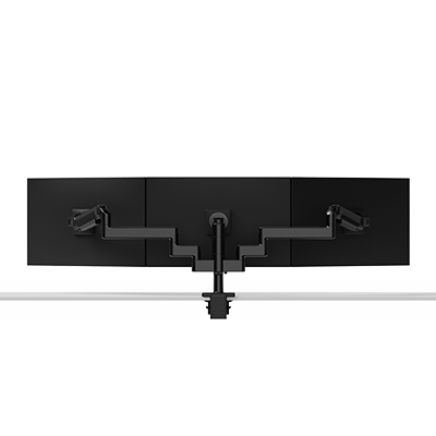 M/Flex M8.1 drievoudige monitorarm, 10 cm/30 cm/dynamische verbindingen, 30 cm staander, 100 x 100 mm VESA